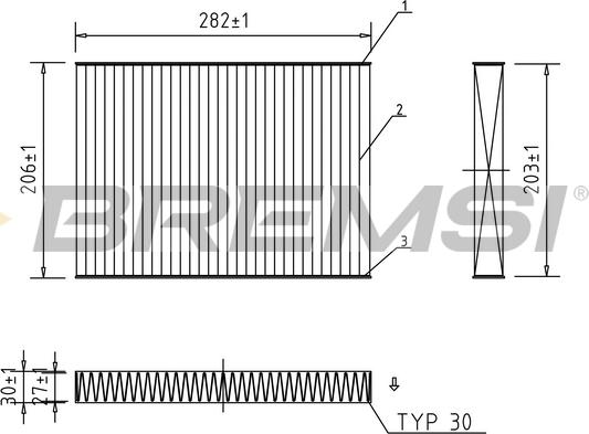 Bremsi FC0181A - Filtru, aer habitaclu aaoparts.ro