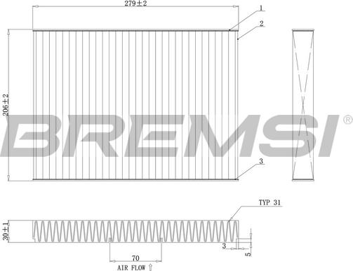 Bremsi FC0181C - Filtru, aer habitaclu aaoparts.ro