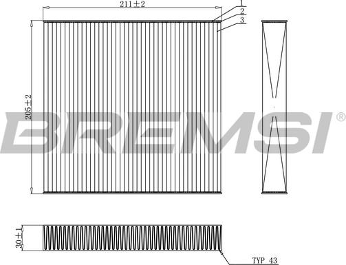 Bremsi FC0899 - Filtru, aer habitaclu aaoparts.ro
