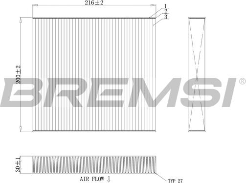 Bremsi FC0855C - Filtru, aer habitaclu aaoparts.ro