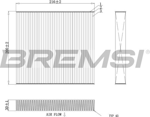Bremsi FC0855 - Filtru, aer habitaclu aaoparts.ro