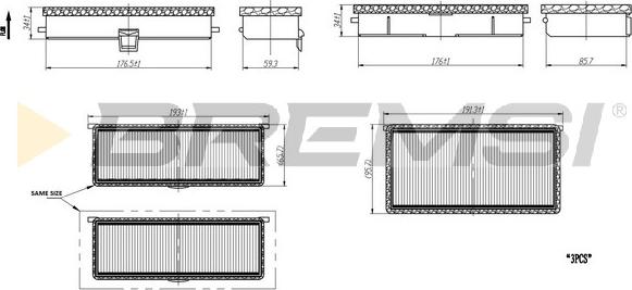 Bremsi FC1557 - Filtru, aer habitaclu aaoparts.ro