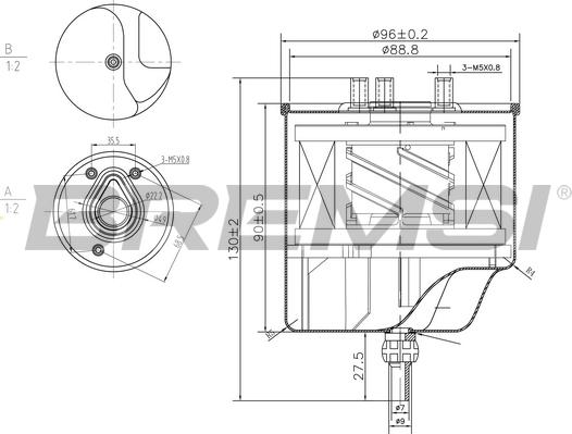 Bremsi FE0156 - Filtru combustibil aaoparts.ro