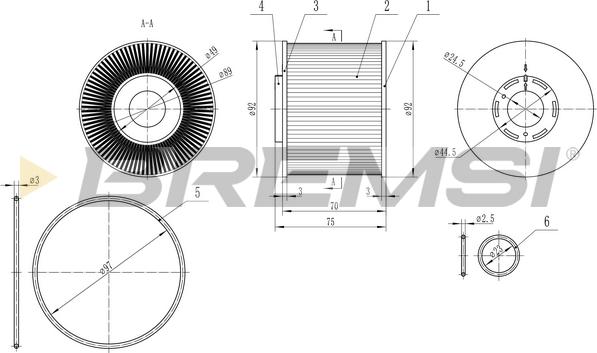 Bremsi FE0343 - Filtru combustibil aaoparts.ro