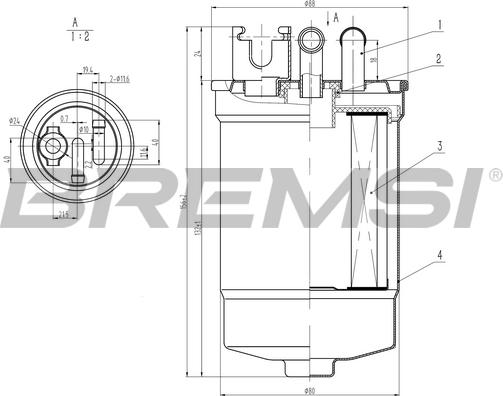Bremsi FE0386 - Filtru combustibil aaoparts.ro