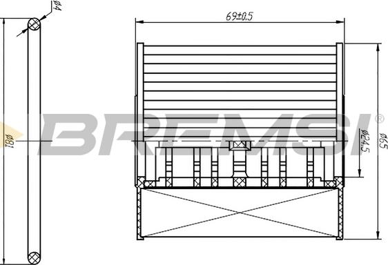 Bremsi FL0250 - Filtru ulei aaoparts.ro