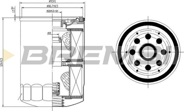 Bremsi FL1422 - Filtru ulei aaoparts.ro