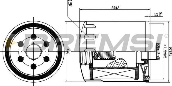 Bremsi FL1302 - Filtru ulei aaoparts.ro