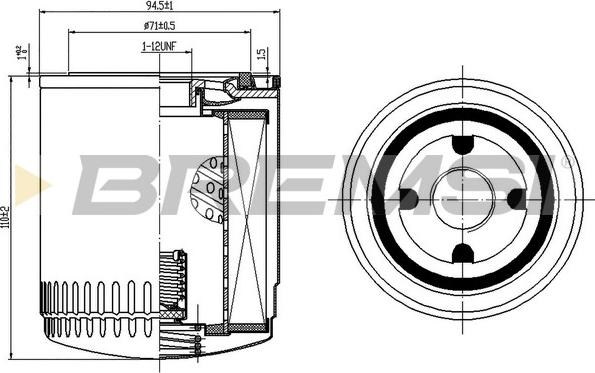 Bremsi FL1775 - Filtru ulei aaoparts.ro