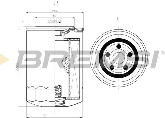 Bremsi FL1772 - Filtru ulei aaoparts.ro