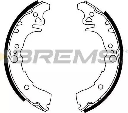 Bremsi GF0957 - Set saboti frana aaoparts.ro