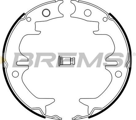 Bremsi GF0962 - Set saboti frana, frana de mana aaoparts.ro