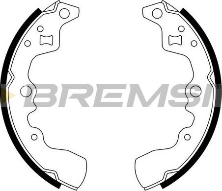 Bremsi GF0901 - Set saboti frana aaoparts.ro