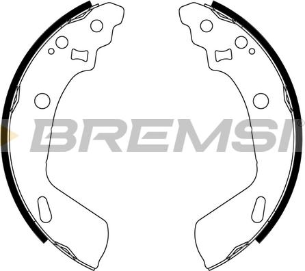 Bremsi GF0928 - Set saboti frana aaoparts.ro