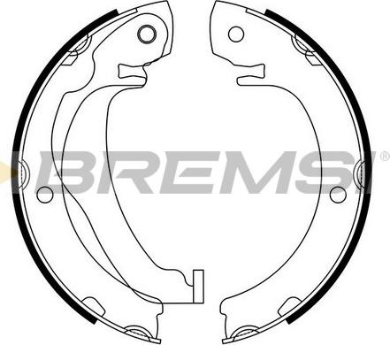 Bremsi GF0977 - Set saboti frana, frana de mana aaoparts.ro