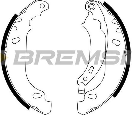 Bremsi GF0408 - Set saboti frana aaoparts.ro