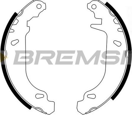 Bremsi GF0415 - Set saboti frana aaoparts.ro