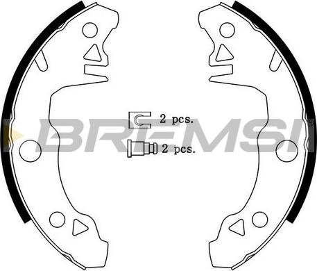 Bremsi GF0413 - Set saboti frana aaoparts.ro