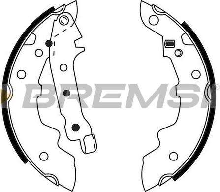 Bremsi GF0412 - Set saboti frana aaoparts.ro