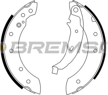 Bremsi GF0425 - Set saboti frana aaoparts.ro