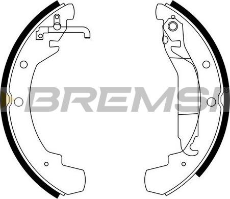 Bremsi GF0548 - Set saboti frana aaoparts.ro