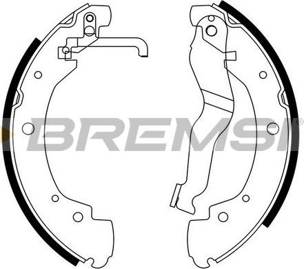 Bremsi GF0557 - Set saboti frana aaoparts.ro