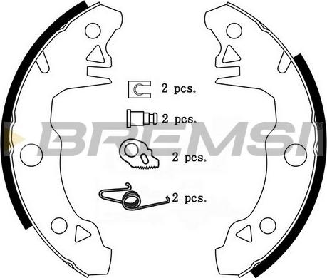 Bremsi GF0097 - Set saboti frana aaoparts.ro