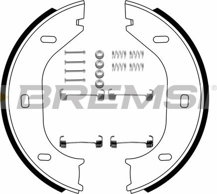 Bremsi GF0001-1 - Set saboti frana, frana de mana aaoparts.ro