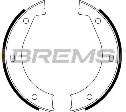Bremsi GF0076 - Set saboti frana, frana de mana aaoparts.ro