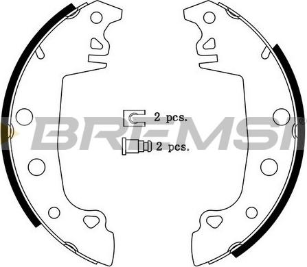 Bremsi GF0149 - Set saboti frana aaoparts.ro