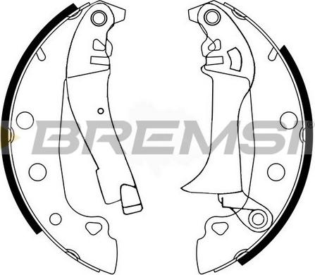 Bremsi GF0150 - Set saboti frana aaoparts.ro