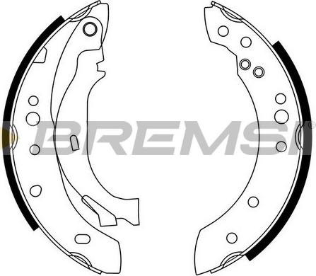 Bremsi GF0108 - Set saboti frana aaoparts.ro
