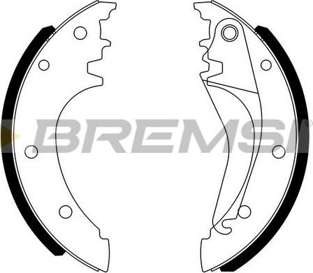 Bremsi GF0185 - Set saboti frana aaoparts.ro
