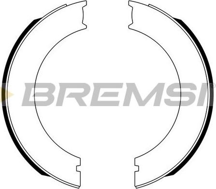 Bremsi GF0130 - Set saboti frana, frana de mana aaoparts.ro