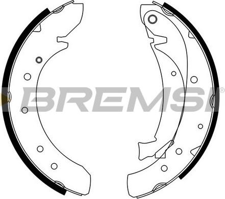 Bremsi GF0176 - Set saboti frana aaoparts.ro