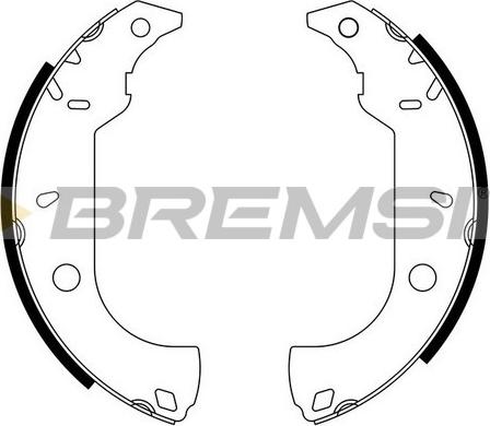 Bremsi GF0170 - Set saboti frana aaoparts.ro