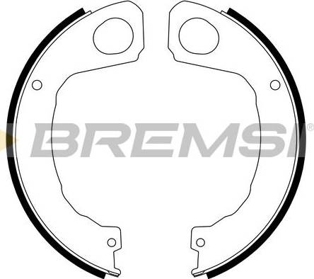 Bremsi GF0838 - Set saboti frana, frana de mana aaoparts.ro