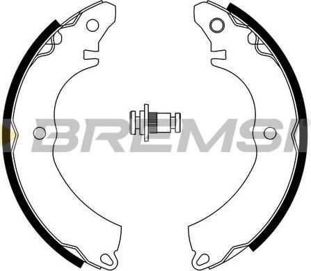 Bremsi GF0828 - Set saboti frana aaoparts.ro