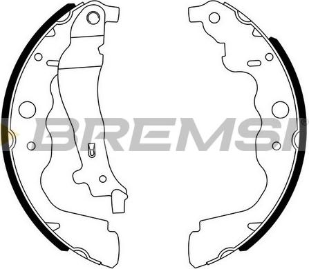 Bremsi GF0390 - Set saboti frana aaoparts.ro