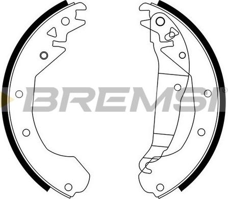 Bremsi GF0351 - Set saboti frana aaoparts.ro