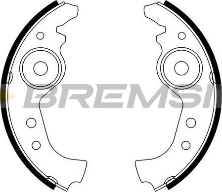 Bremsi GF0290 - Set saboti frana aaoparts.ro