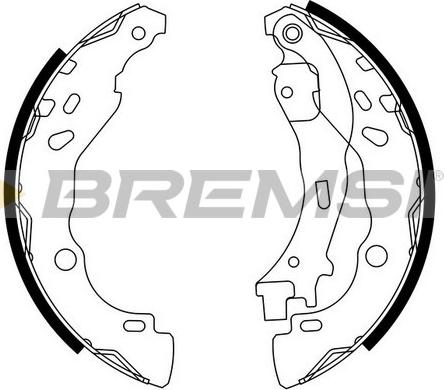 Bremsi GF0291 - Set saboti frana aaoparts.ro