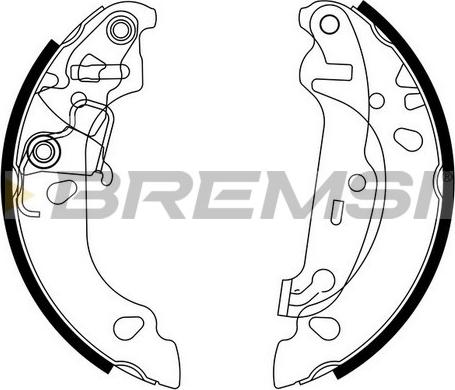 Bremsi GF0242 - Set saboti frana aaoparts.ro