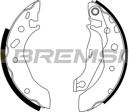 Bremsi GF0235 - Set saboti frana aaoparts.ro
