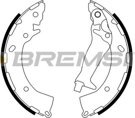Bremsi GF0744 - Set saboti frana aaoparts.ro