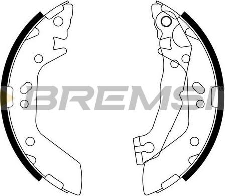 Bremsi GF0740 - Set saboti frana aaoparts.ro