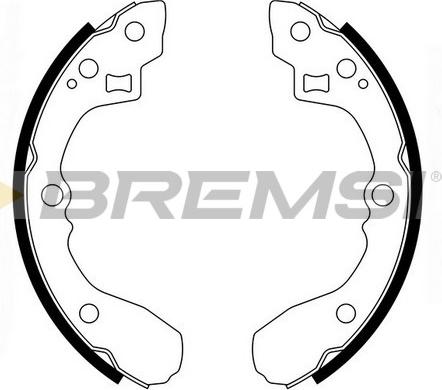 Bremsi GF0761 - Set saboti frana aaoparts.ro