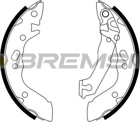 Bremsi GF0736 - Set saboti frana aaoparts.ro