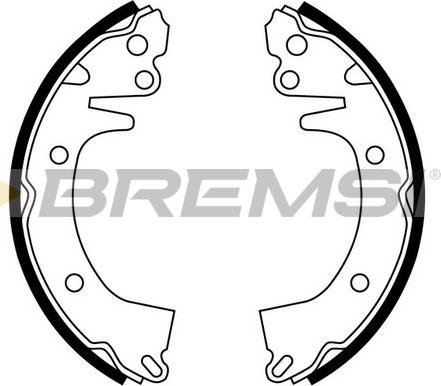 Bremsi GF0732 - Set saboti frana aaoparts.ro