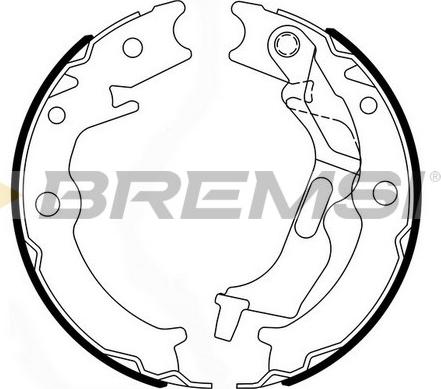 Bremsi GF0729 - Set saboti frana, frana de mana aaoparts.ro